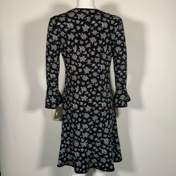 Michael Michael Kors Womens Modern Garden Green Flounce Dress - Picture 2 of 2